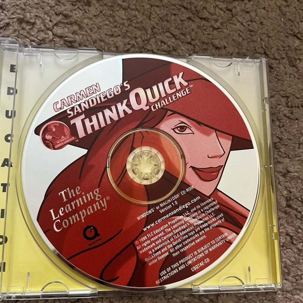 Carmen Sandiego Think Quick Challenge PC Game